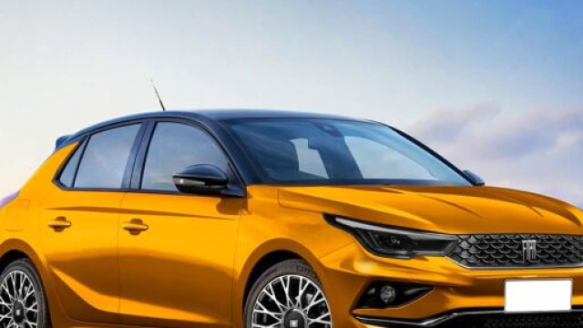 Rendering della nuova Fiat Punto prevista per il 2023.