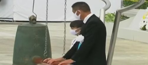 Japan: 75 years since first atomic bombing &ndash; striking the gong on Hiroshima Bombing Anniversary. [Image source/WION YouTube video]