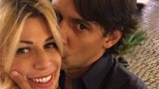 Simone Inzaghi con la moglie Gaia Lucariello.