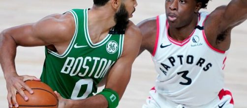 Boston Celtics e Toronto Raptors v&atilde;o abrir o segundo jogo nas semifinais dos playoffs da NBA. (Arquivo Blasting News)