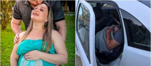 Beb&ecirc; foi ferida nas costas por estilete. (Fotomontagem)