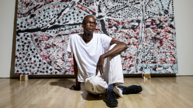 Mark Bradford, artista di Los Angeles, in mostra con Quarantine Paintings.