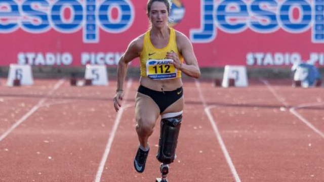 Martina Caironi agli Assoluti di Jesolo (foto Bertolini)