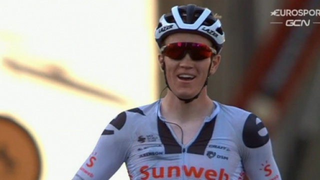 Soren Kragh Andersen, vincitore della tappa di Lione del Tour de France.