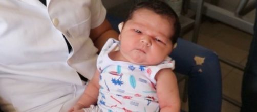 Beb&ecirc; nasce com mais de 5kg em MS. (Arquivo Pessoal)