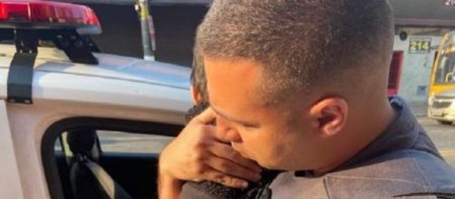 Beb&ecirc; de um ano &eacute; abandonado e resgatado pela PM (Reprodu&ccedil;&atilde;o/ Pol&iacute;cia Militar)