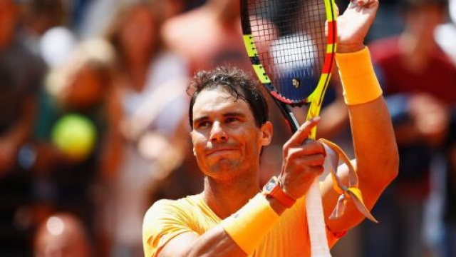 Rafa Nadal, nove volte vincitore degli Internazionali d'Italia.