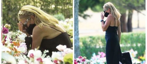 Ana Obreg&oacute;n en imagen en el cementerio