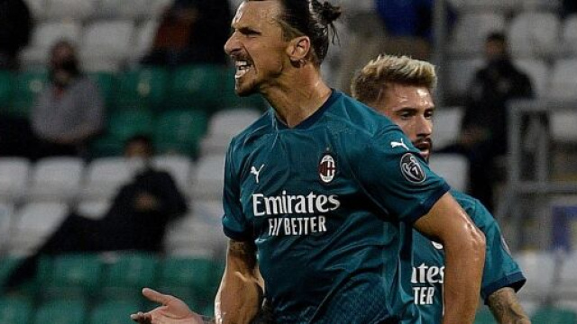Shamrock Rovers - Milan: Ibrahimovic segna il gol che apre le marcature della stagione 2020/2021 foto di:calciomercato.com