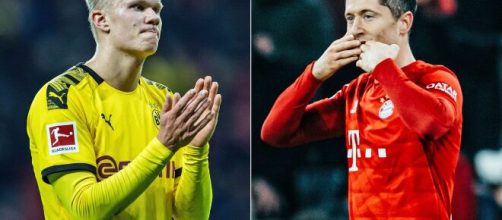 Erling Haaland e Robert Lewandowski est&atilde;o entre os principais nomes da atual temporada. (Arquivo Blasting News)