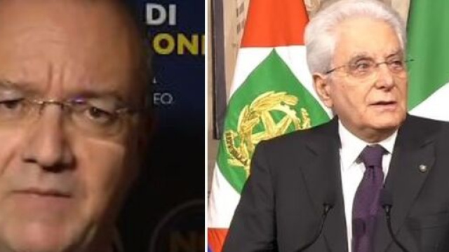 Giuseppe Valditara e il presidente della Repubblica Sergio Mattarella.