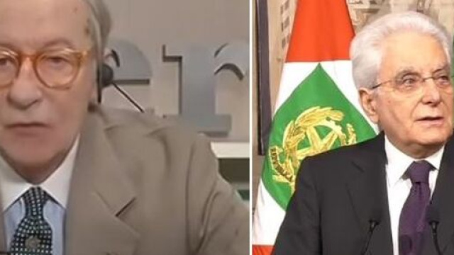 Vittorio Feltri e Sergio Mattarella.