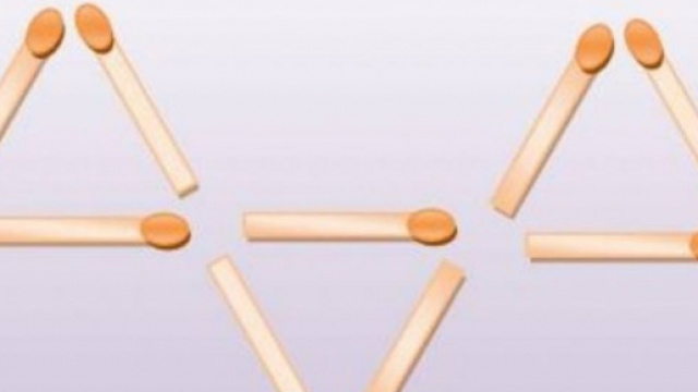 Casse t&ecirc;te du jour - tent&eacute; de transformer ces 3 triangles en 5 - photo capture d'&eacute;cran