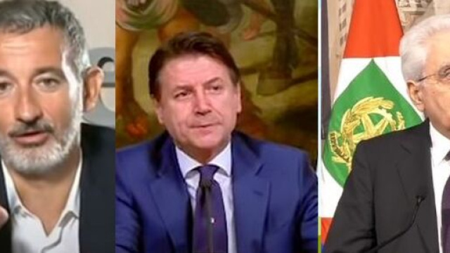Pietro Senaldi, Giuseppe Conte e Sergio Mattarella.