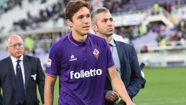 L'Inter 'molla' Chiesa della Fiorentina.
