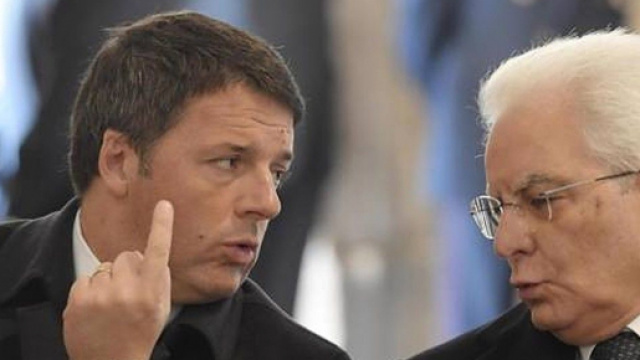 Sergio Mattarella contrario alla crisi di governo immediata minacciata da Matteo Renzi.