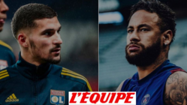 Le XI de mi-saison du journal l'Equipe d&eacute;voil&eacute; - photo instagram Neymar / Aouar et logo google