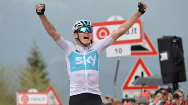 La vittoria di Chris Froome sullo Zoncolan nel Giro d'Italia 2018