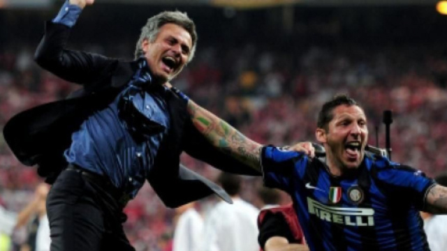 Nella foto Jos&eacute; Mourinho e Marco Materazzi.