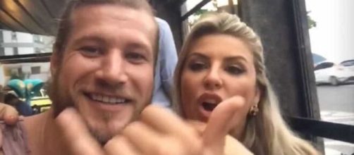 Diego Alem&atilde;o e &Iacute;ris Stefanelli fizeram parte do 'BBB7'. (Arquivo Blasting News)