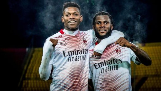 Rafael Leao e Kessi&egrave; a segno contro il Benevento - foto di: acmilan.com