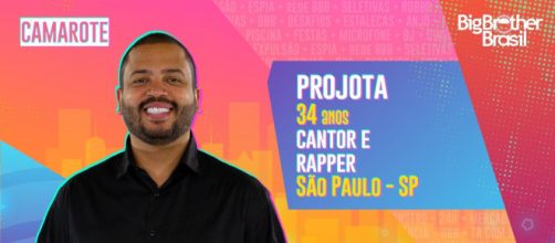 Projota est&aacute; no 'BBB 21'. (Reprodu&ccedil;&atilde;o/TV Globo)
