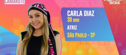 'BBB21': Carla Diaz tem 30 anos. (Reprodu&ccedil;&atilde;o/TV Globo)
