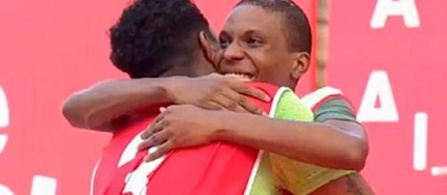 Lucas Penteado e Nego Di s&atilde;o os &uacute;ltimos a deixar a prova de imunidade. (Reprodu&ccedil;&atilde;o/TV Globo)