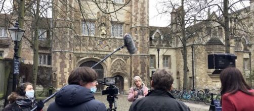 Professor Catherine Barnard from Trinity College and Nina Kojima + Partisan Media Crew. &copy; Vida Breze