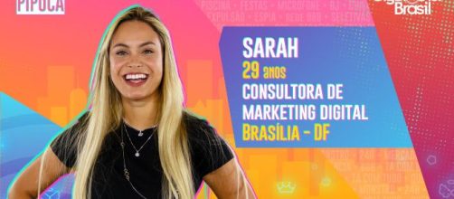 Sarah &eacute; participante do 'BBB21'. (Reprodu&ccedil;&atilde;o/TV Globo)