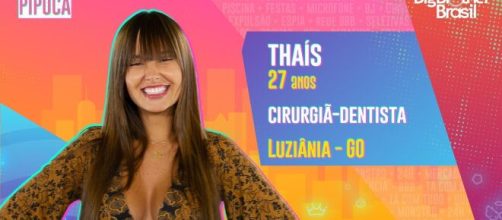 Tha&iacute;s faz anivers&aacute;rio em estreia do 'BBB21'. (Reprodu&ccedil;&atilde;o/TV Globo)