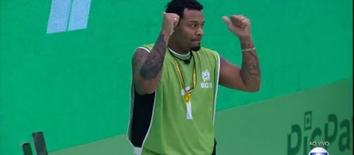 'BBB21': Nego Di vence prova e &eacute; o primeiro l&iacute;der do reality. (Reprodu&ccedil;&atilde;o/TV Globo)