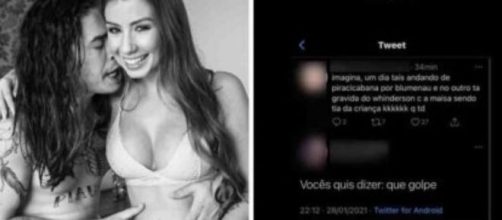 Maria e Whindersson est&atilde;o juntos desde o ano passado. (Fotomontagem)