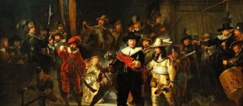 Rembrandt&rsquo;s Night Watch at Amsterdam&rsquo;s Rijksmuseum licensed under the Creative Commons Attribution-Share Alike 4.0 International license.