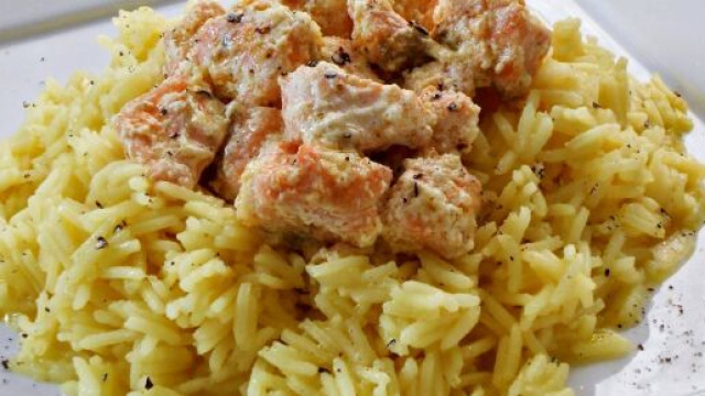 Riso pilaf con scampi, un primo delizioso.