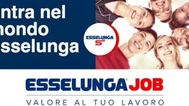 Lavoro in Esselunga: si cercano addetti vendita, alla sorveglianza, cassieri, responsabili.
