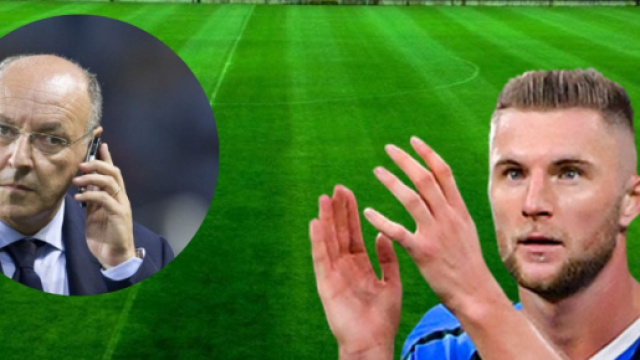 Nella foto Giuseppe Marotta e Milan Skriniar.