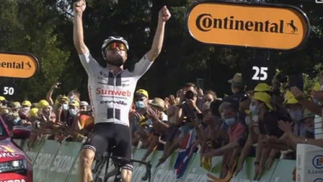 Marc Hirschi, vincitore di una tappa al Tour de France.