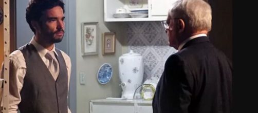 Pedro e Silviano em 'Imp&eacute;rio' (Reprodu&ccedil;&atilde;o/TV Globo)