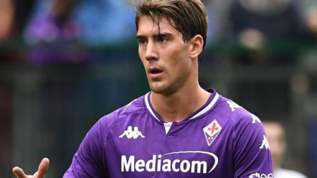 Dusan Vlahovic, giocatore della Fiorentina.