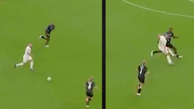 JUL a r&eacute;gal&eacute; face &agrave; Eric Abidal. (cr&eacute;dit Twitter)