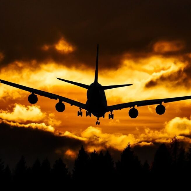 It is false that a Delta plane was forced to make an emergency landing after the pilot died from a COVID-19 vaccination (Image source: Pixabay)