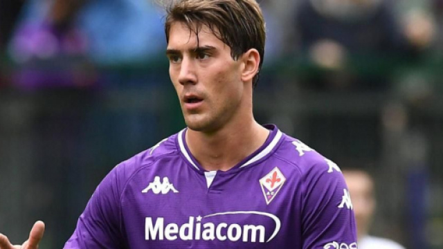 Dusan Vlahovic, giocatore della Fiorentina.