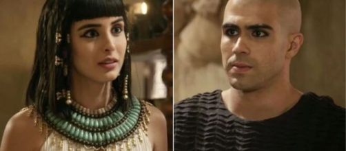 Asenate e Jos&eacute; em 'G&ecirc;nesis'. (Fotomontagem)