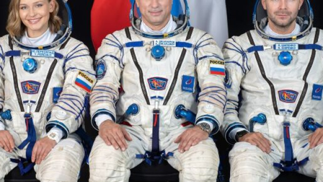 Russian crew takes off to film first movie in space - Axios - axios.com