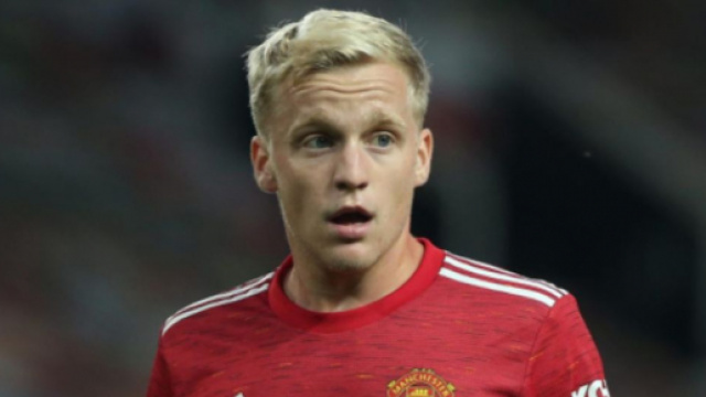 Donny Van de Beek, centrocampista del Manchester United.