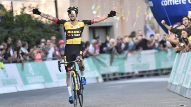 La vittoria di Primoz Roglic al Giro dell'Emilia
