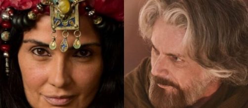 Bila e Jud&aacute; em 'G&ecirc;nesis'. (Fotomontagem)