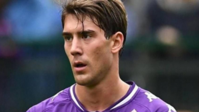 Dusan Vlahovic, giocatore della Fiorentina.
