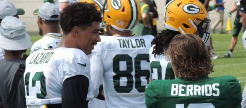 Allen Lazard caught a touchdown pass in Week 7 (Image source: Flickr/David Beasley)